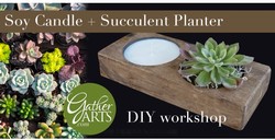 DIY Candle & Succulent Board